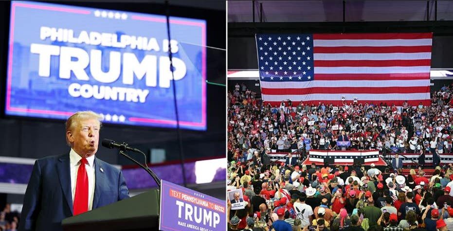 Trump says ‘few communities have suffered more under the Biden regime than Philadelphia’ in rally stop