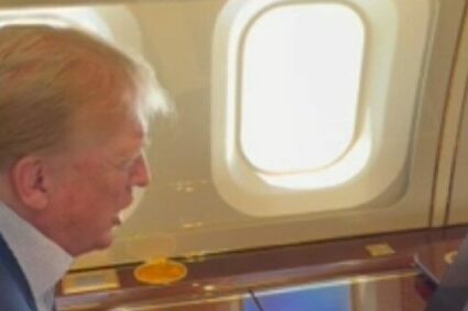 WATCH: Donald Trump Speaks to D-Day Veterans from His Plane as Joe Biden Dodders in Normandy