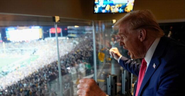 WATCH: Fan with Pro-Trump Sign Runs onto the Field During Sunday Night Football